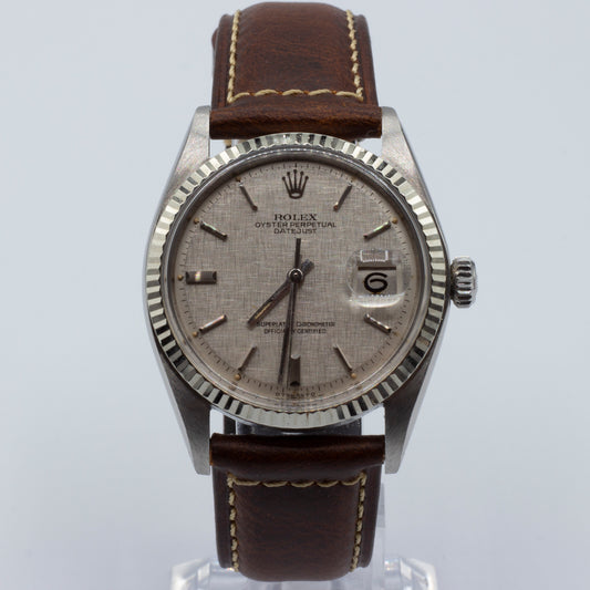 Rolex DateJust 1601 - Rare Silver Linen Sigma Dial